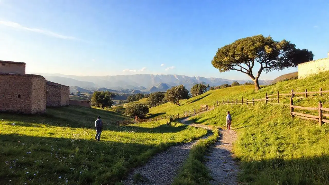 Paisaje rural tranquilo y natural