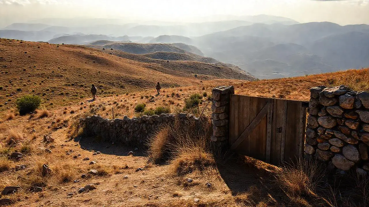 Paisaje rural tranquilo y soleado