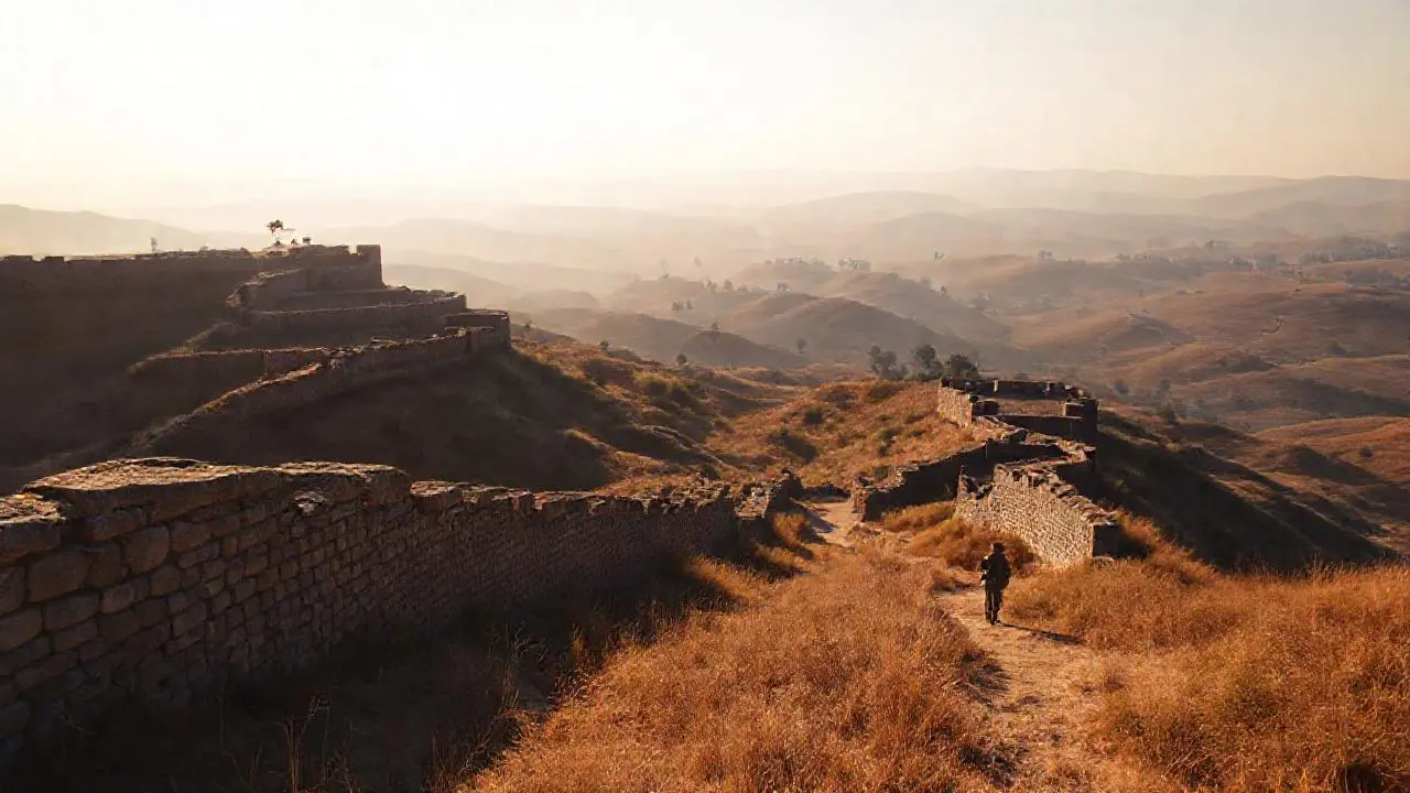 Paisaje vasto, antiguo y sereno