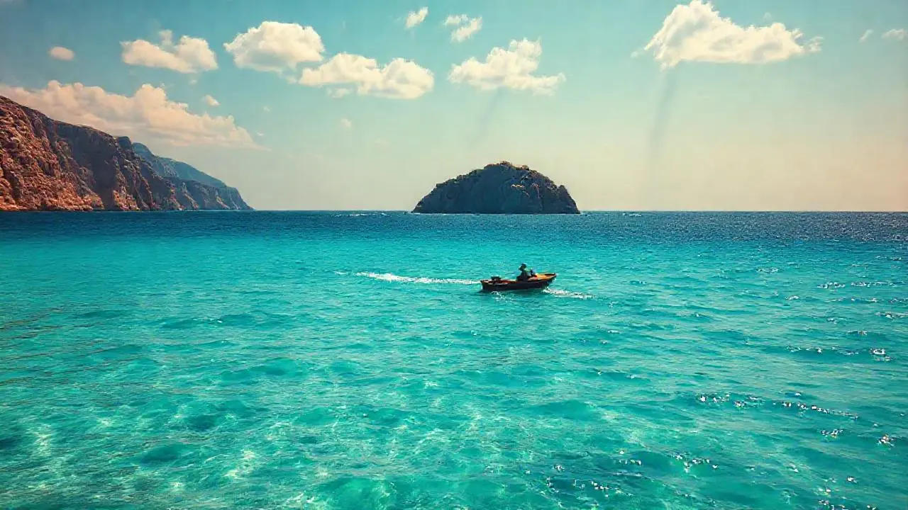Paz serena en un paisaje marino