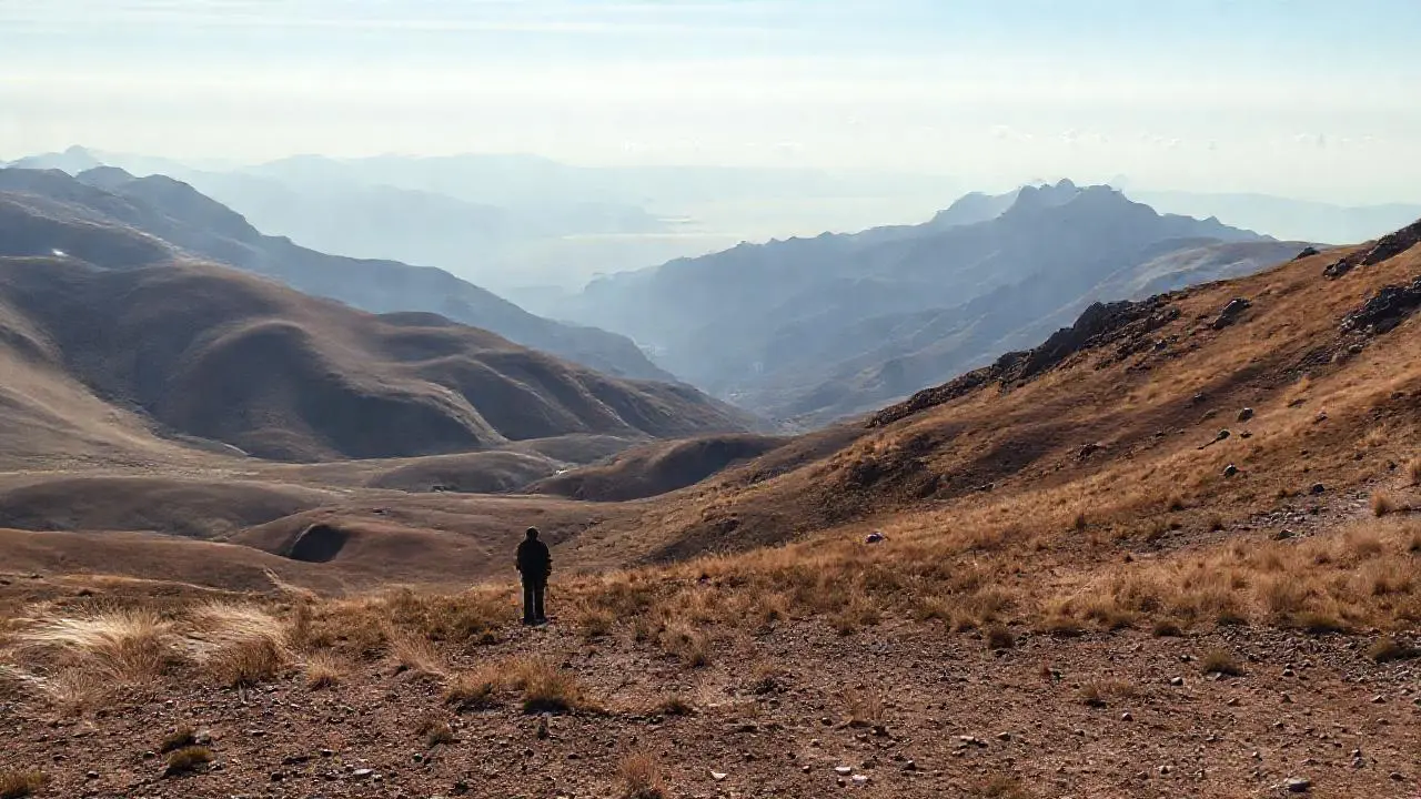 Paisaje abierto, vasto, tranquilo y natural