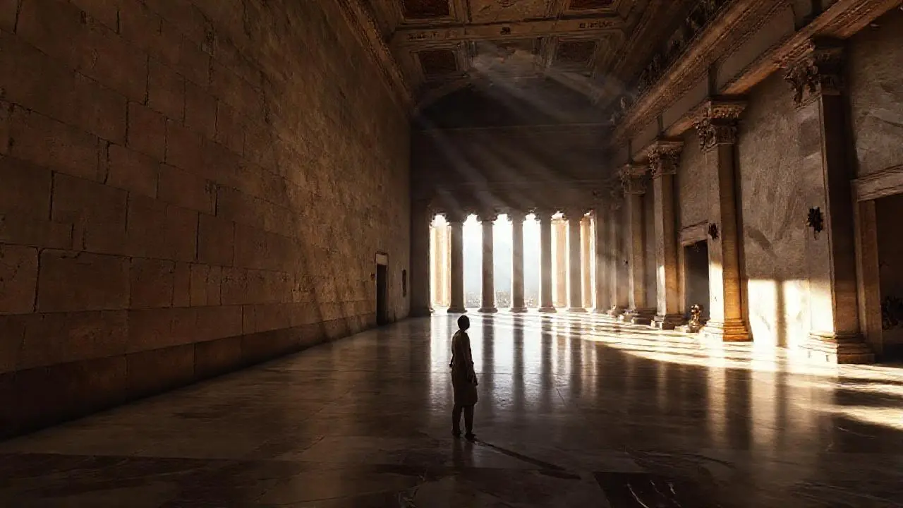 Arquitectura histórica, calma y luz natural