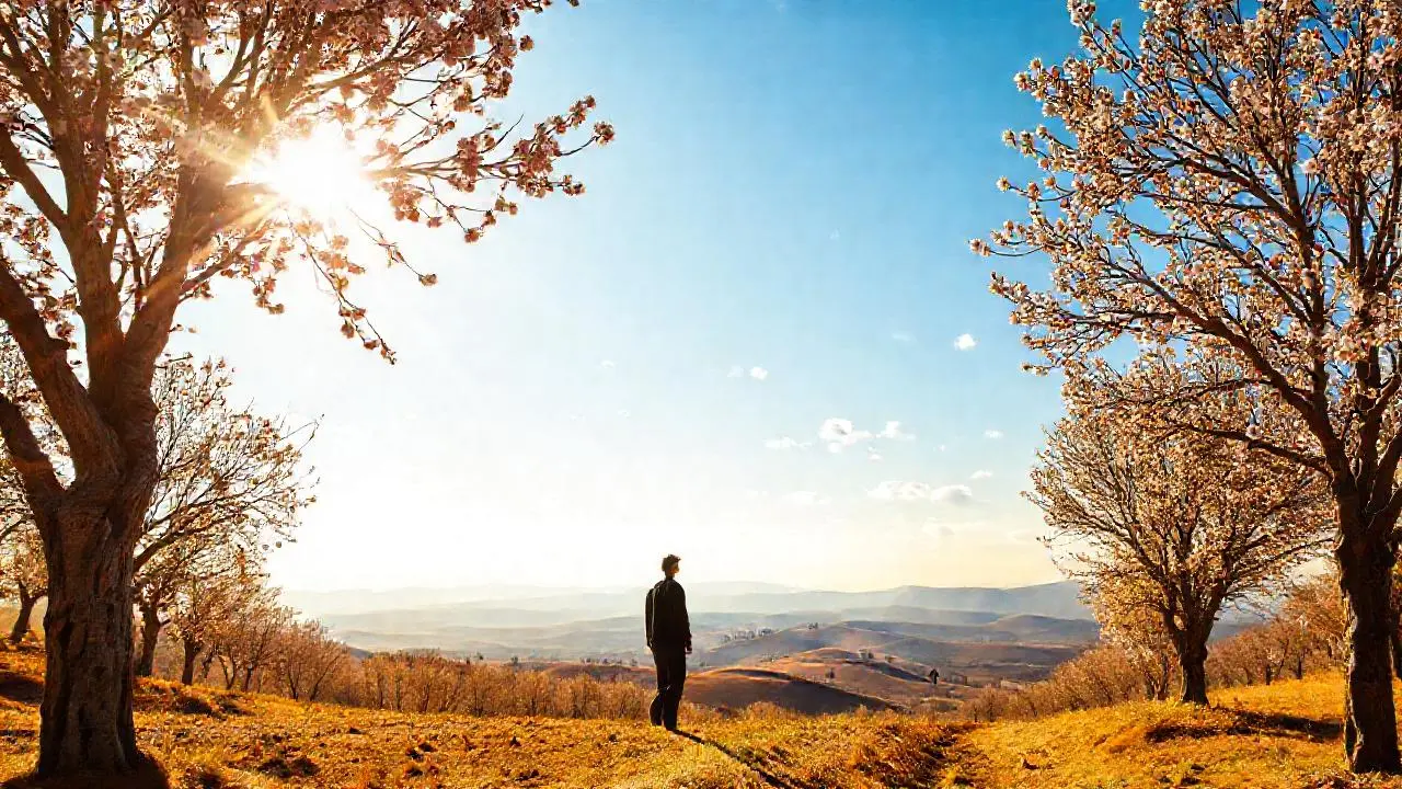 Paz rural, luz cálida, belleza natural