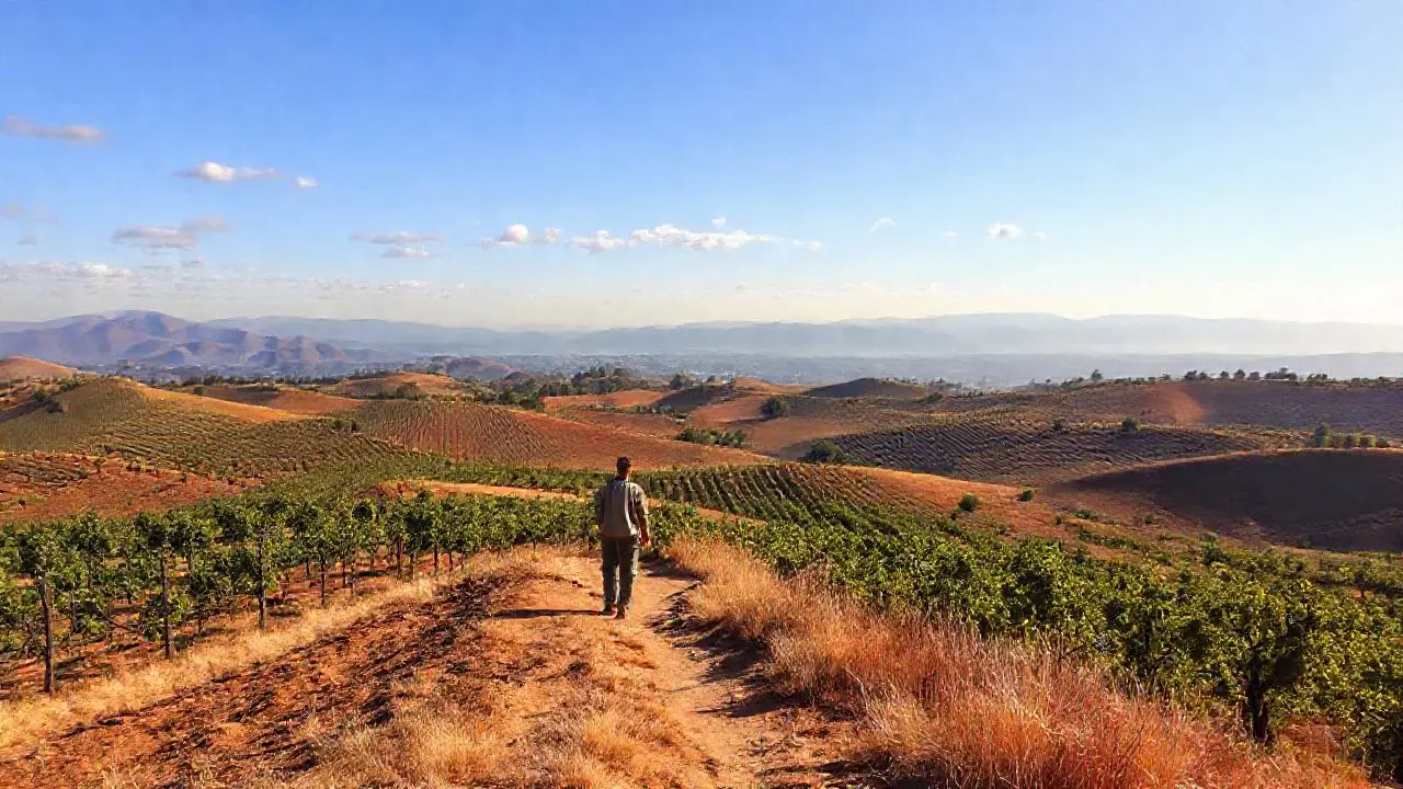 Paz rural, luz cálida y vastedad natural