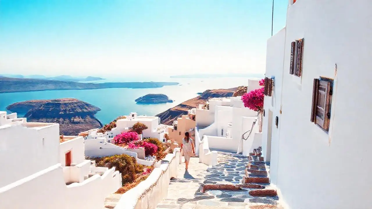 Paz mediterránea bajo luz cálida