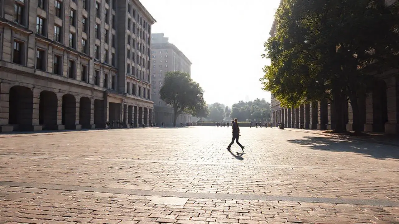 Paz serena en un espacio abierto