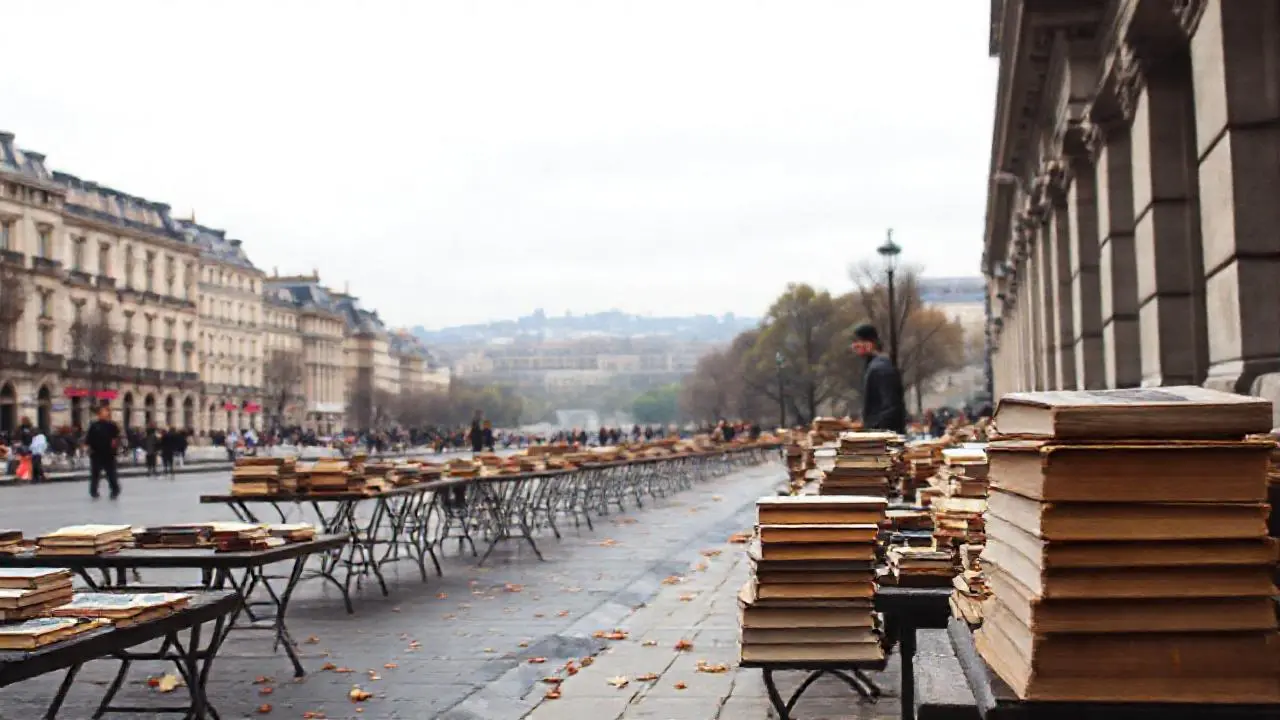 Una calle urbana, melancólica y serena