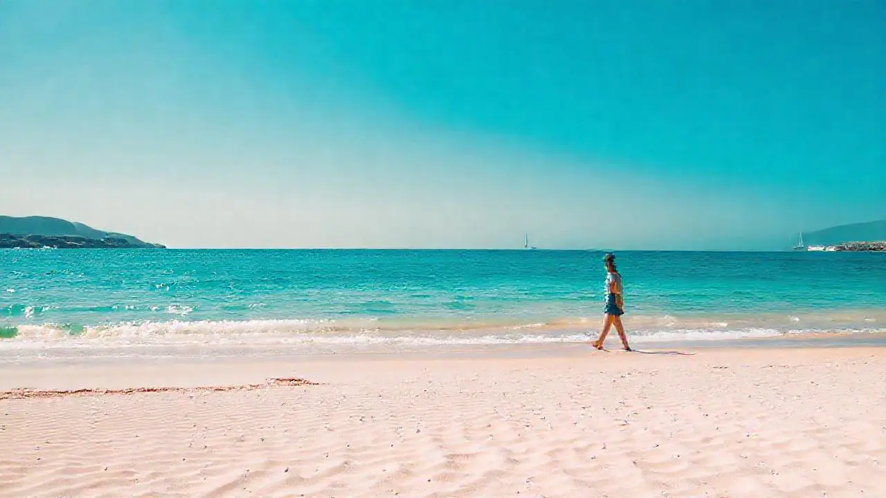 Paz costera, luz suave y espacio abierto