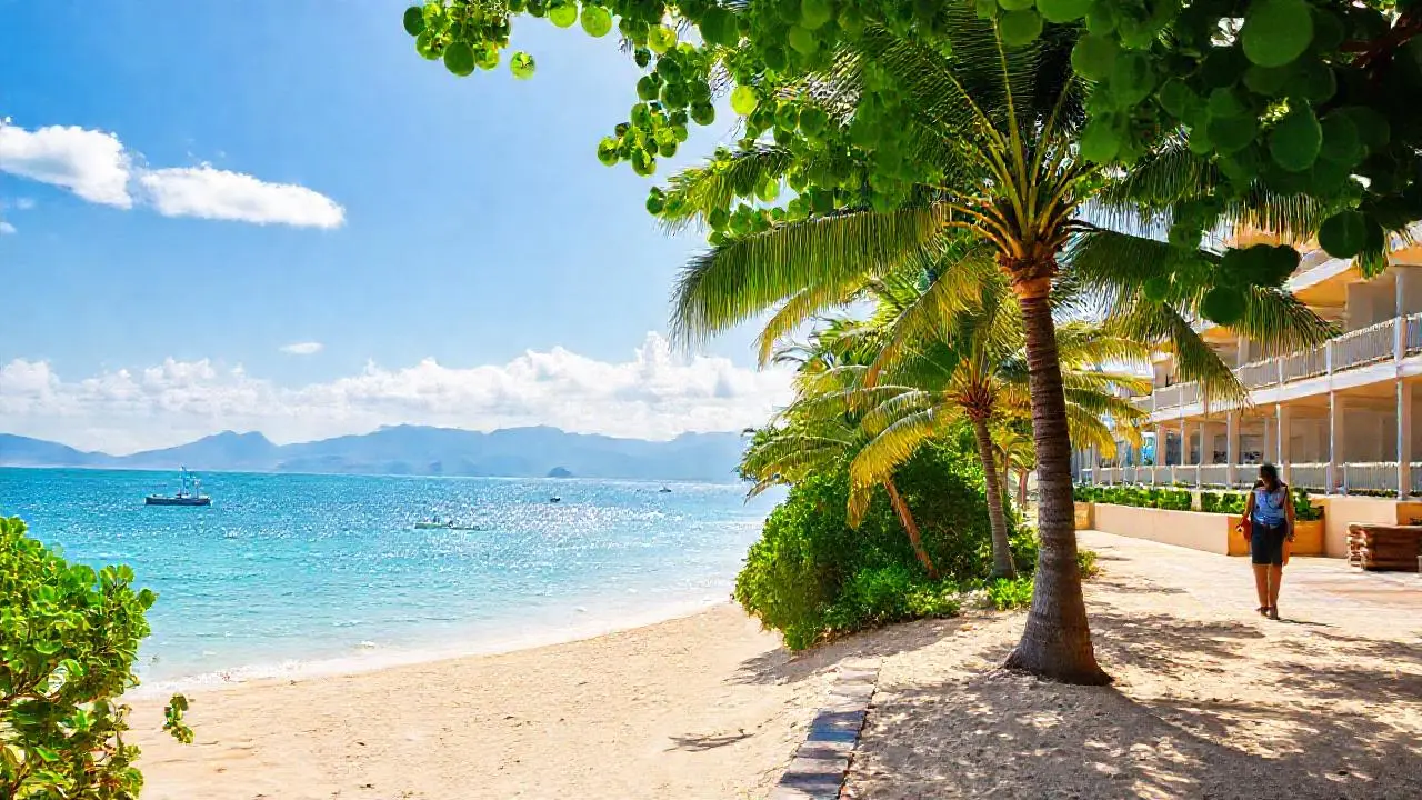 Paraíso tropical, calma y serenidad visual