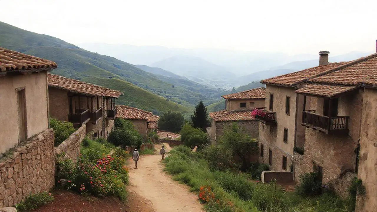 Paisaje rural tranquilo y sereno
