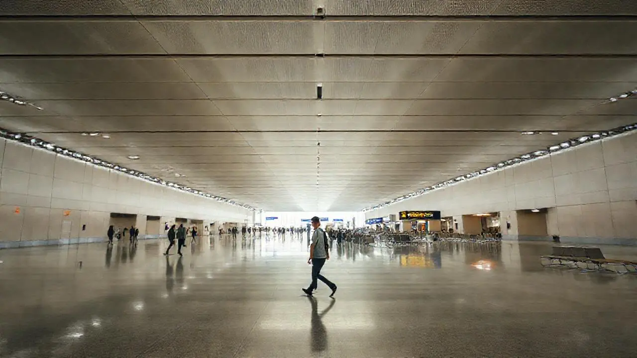Amplio y silencioso espacio terminal