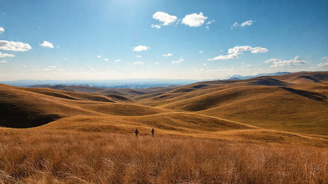 Un paisaje vasto, sereno y natural