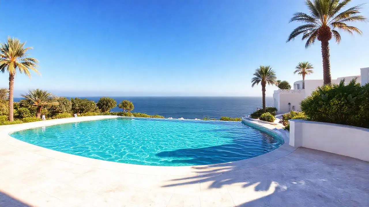 Paz y luz en un oasis sereno