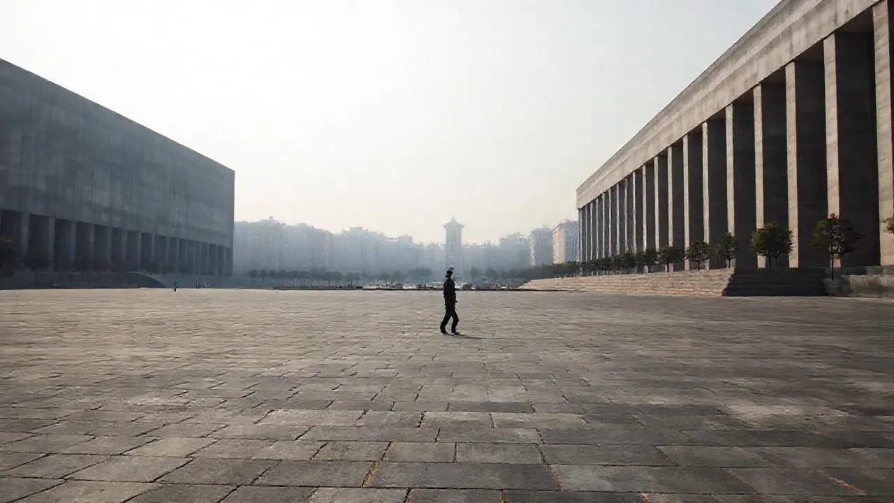 Ciudad vasta, gris, solapada y solitaria