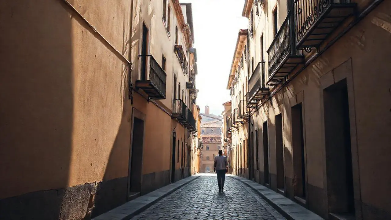 Calles antiguas evocan tranquilidad urbana