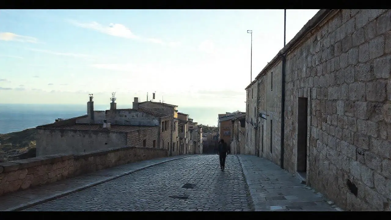 Escena urbana tranquila, iluminada naturalmente