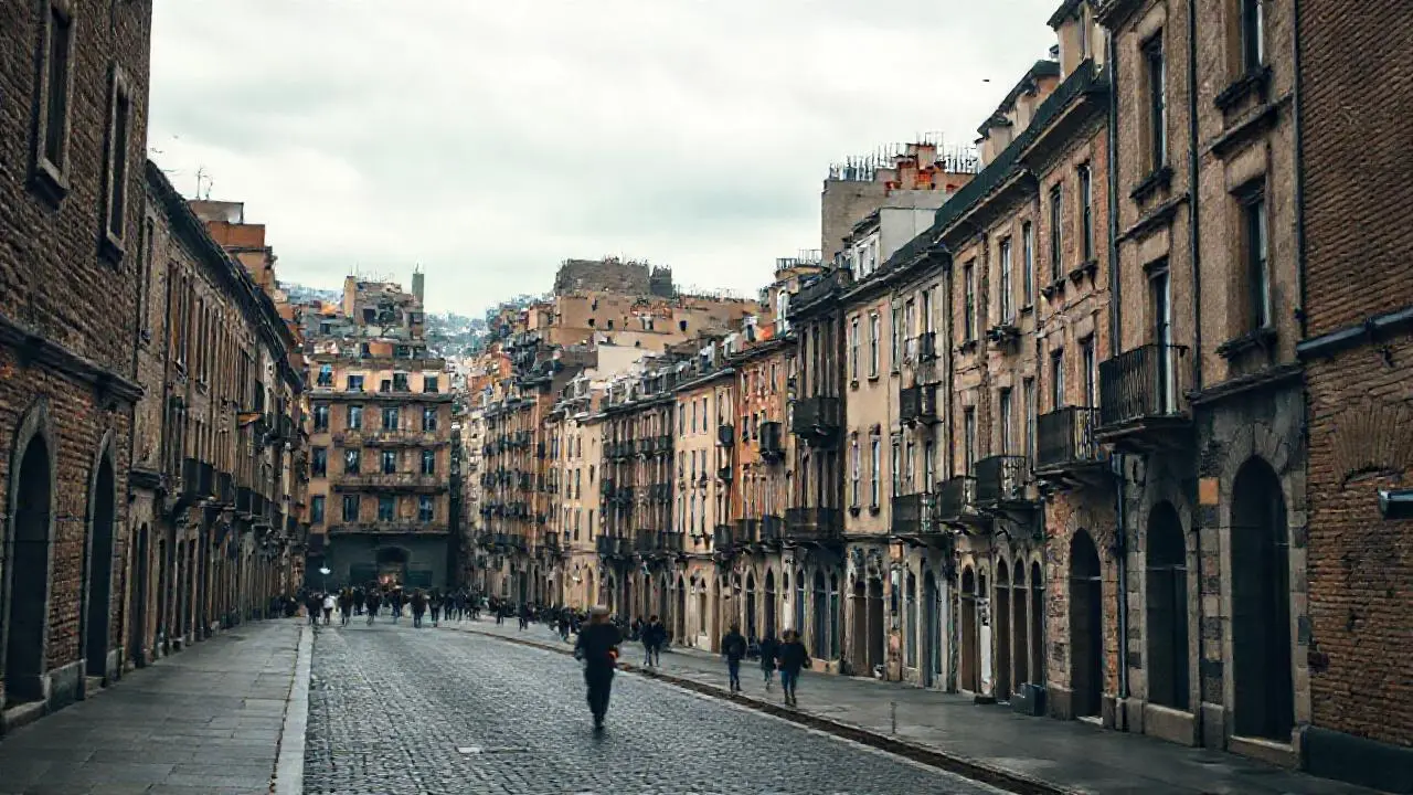 Ciudad antigua, densa y tranquila