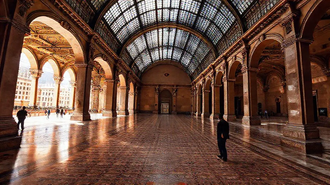 Imponente espacio arquitectónico, cálido y luminoso