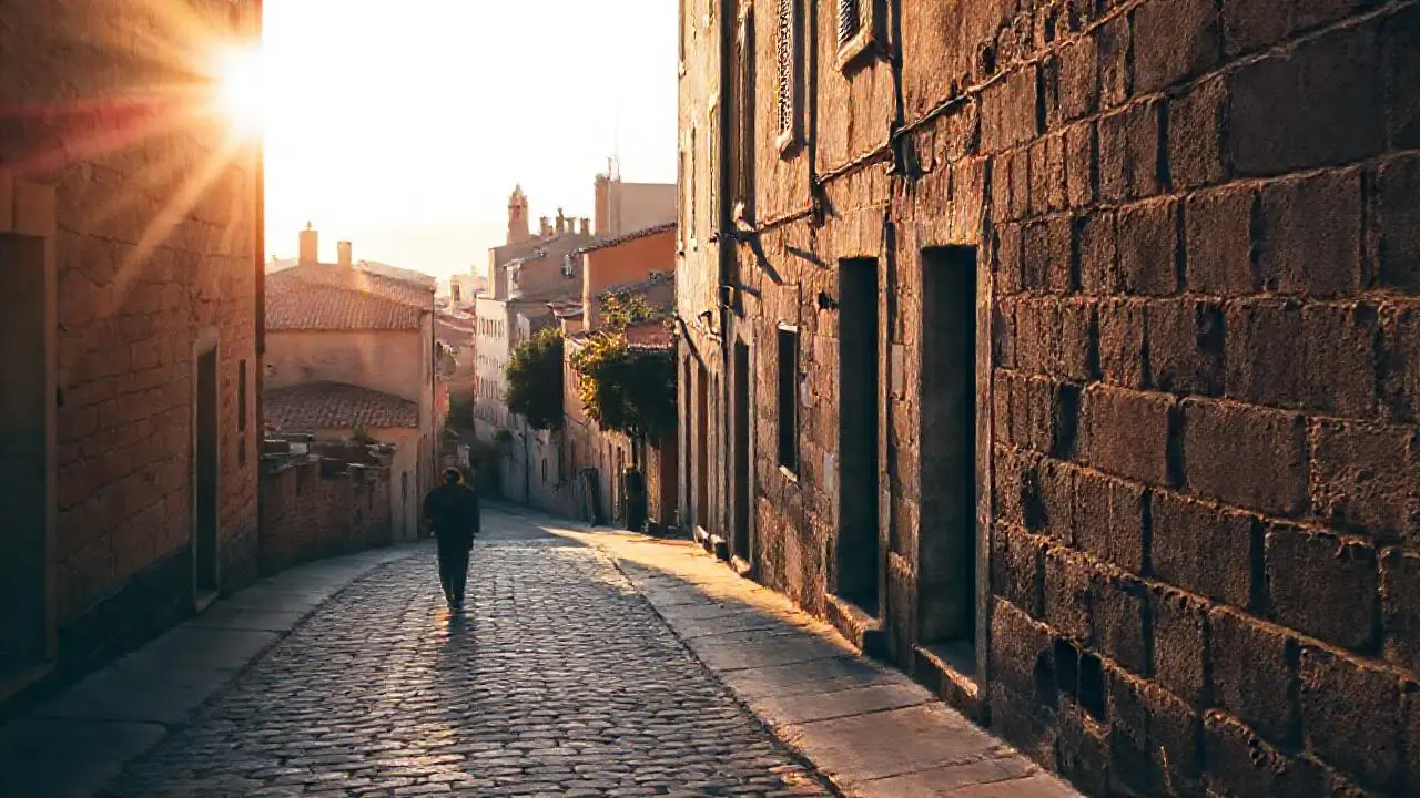 Calma urbana, historia y luz suave