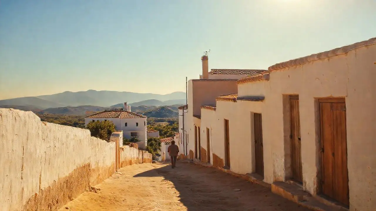 Paz y luz en un paisaje antiguo