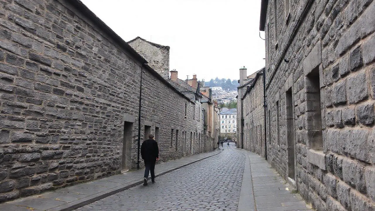 Arquitectura pétrea, urbana y ligeramente difusa