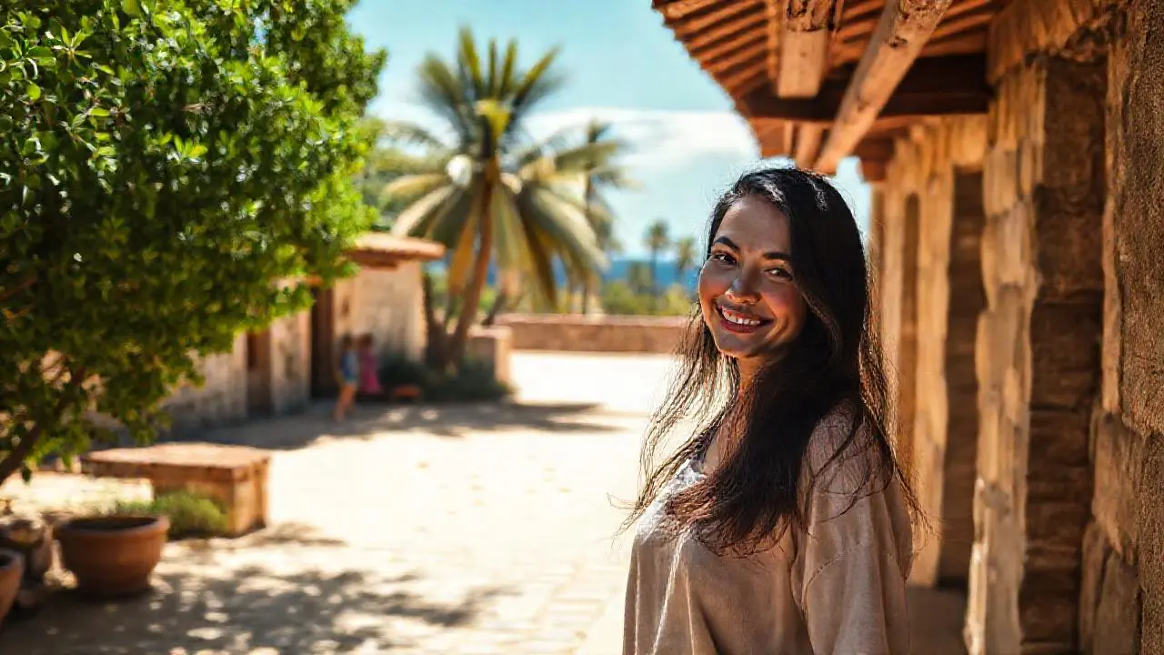Serena escena mediterránea, cálida y natural