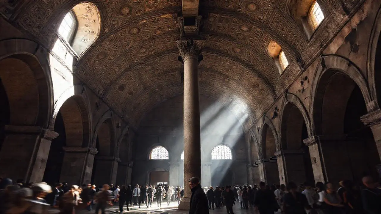 Espacio antiguo, evocador y ligeramente difuso