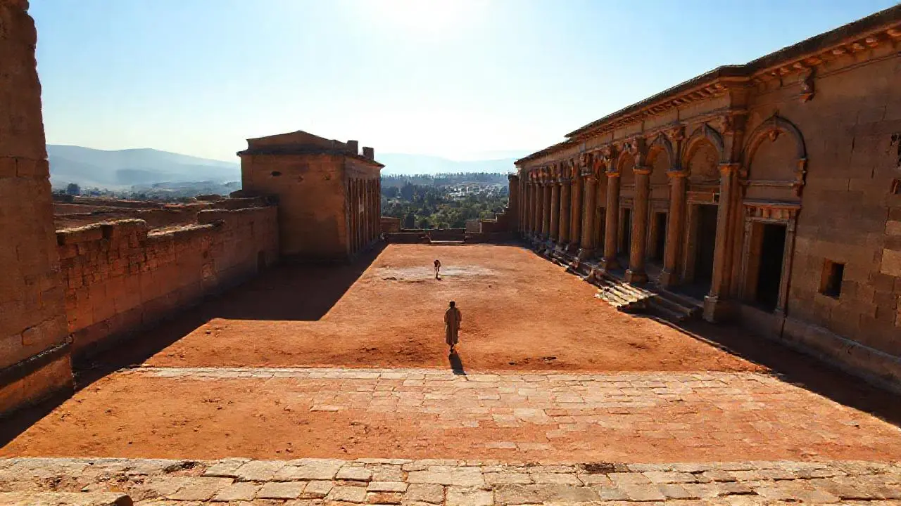 Paz antigua bajo la luz cálida