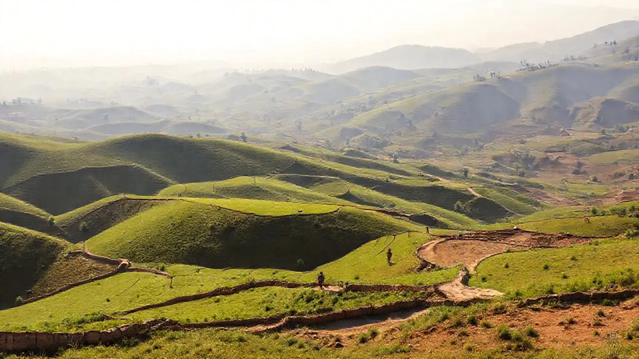Paisaje rural amplio y sereno