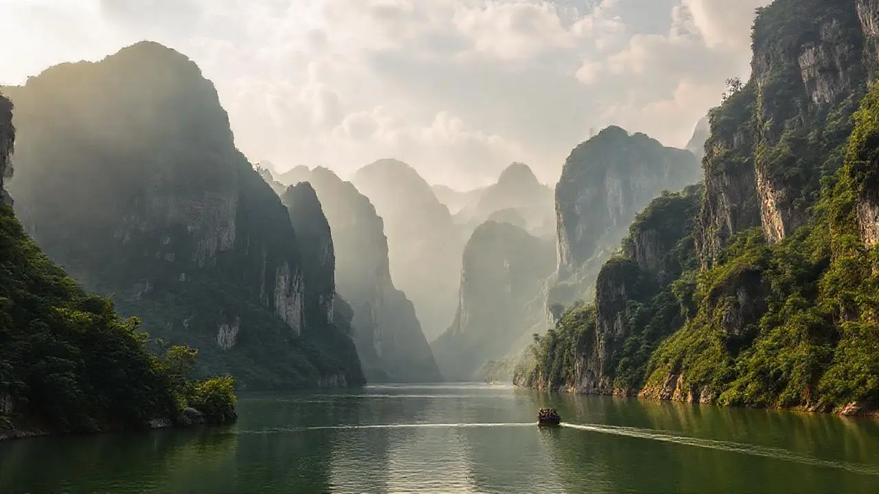 Paisaje sereno, vasto y natural