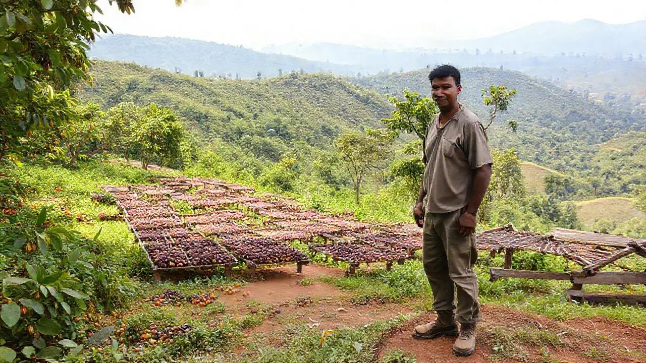 Plantación de cacao, ambiente cálido y rural