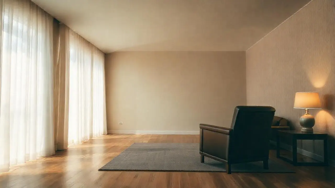 Interior tranquilo, cálido y espacioso