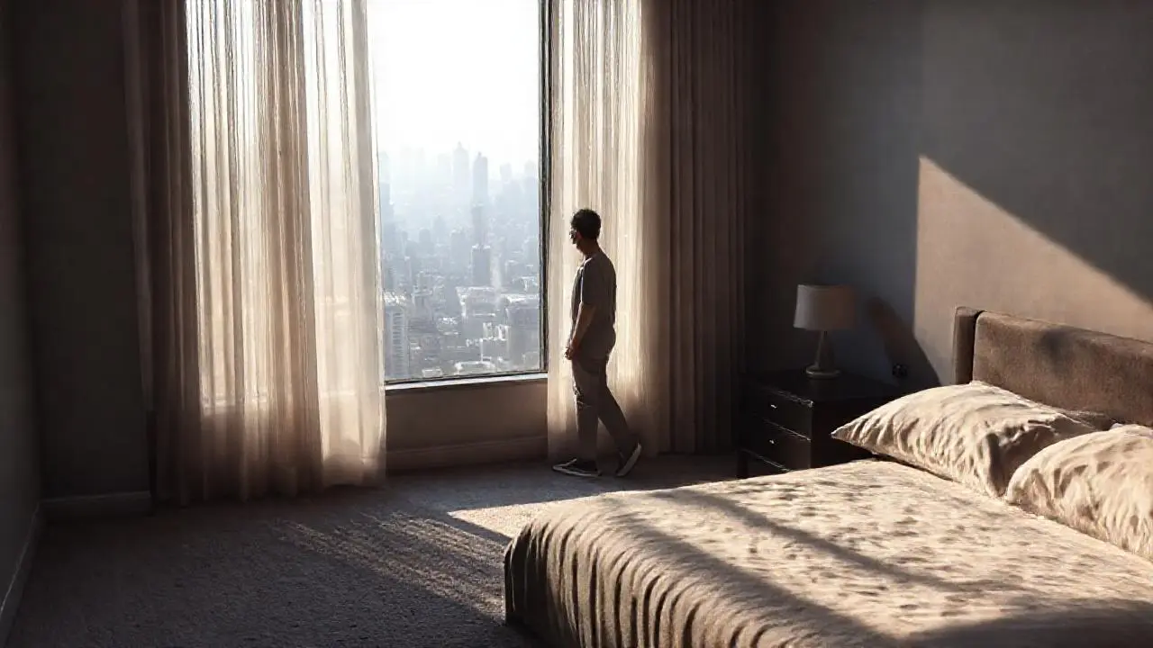 Espacio sereno, luz natural y calma urbana