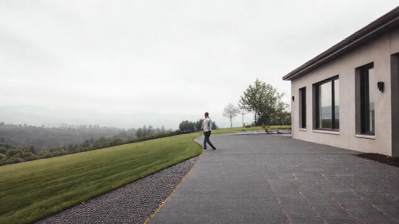 Paz serena en un paisaje moderno