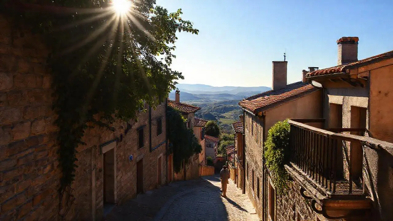 Paz serena en un paisaje antiguo