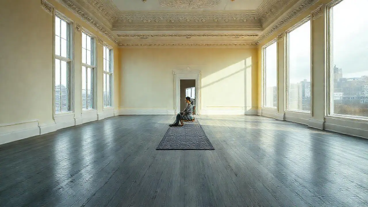 Luz suave ilumina un espacio tranquilo