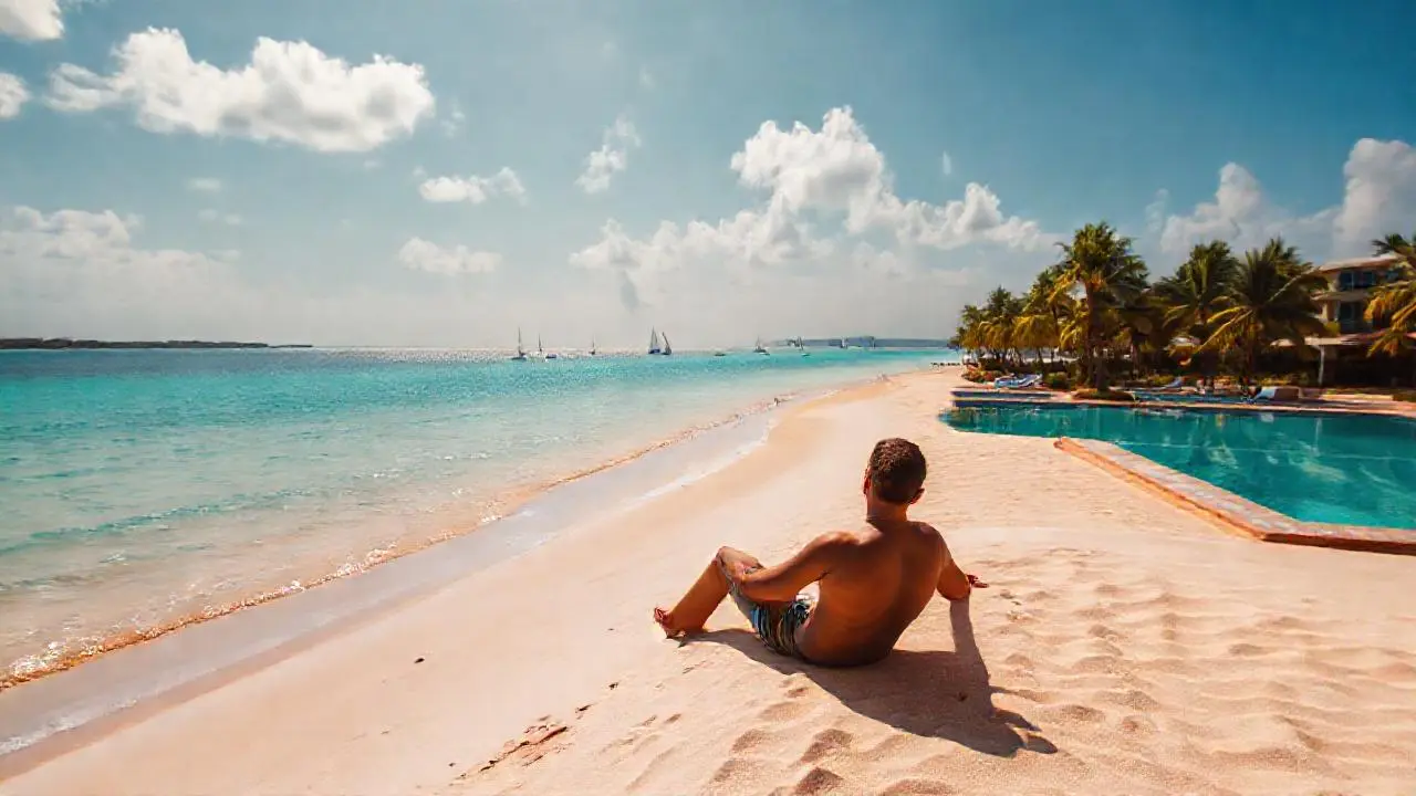 Paraíso tropical, relajante y luminoso