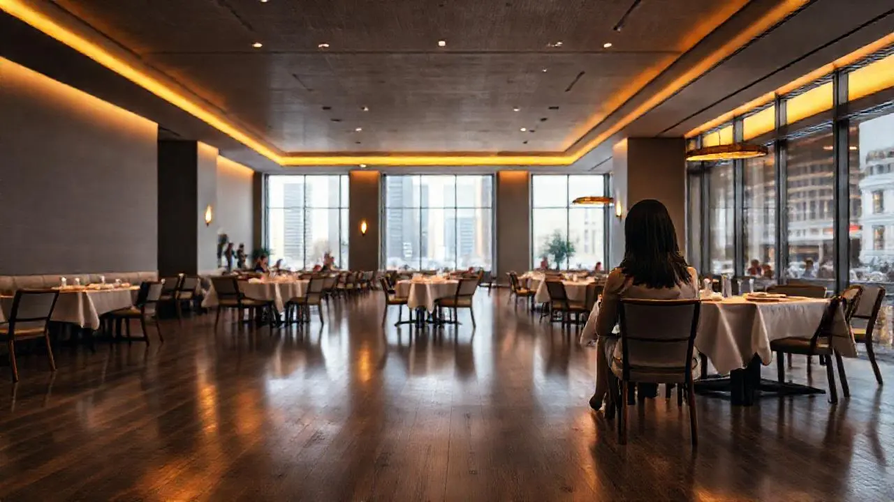 Ambiente elegante y relajado en un comedor