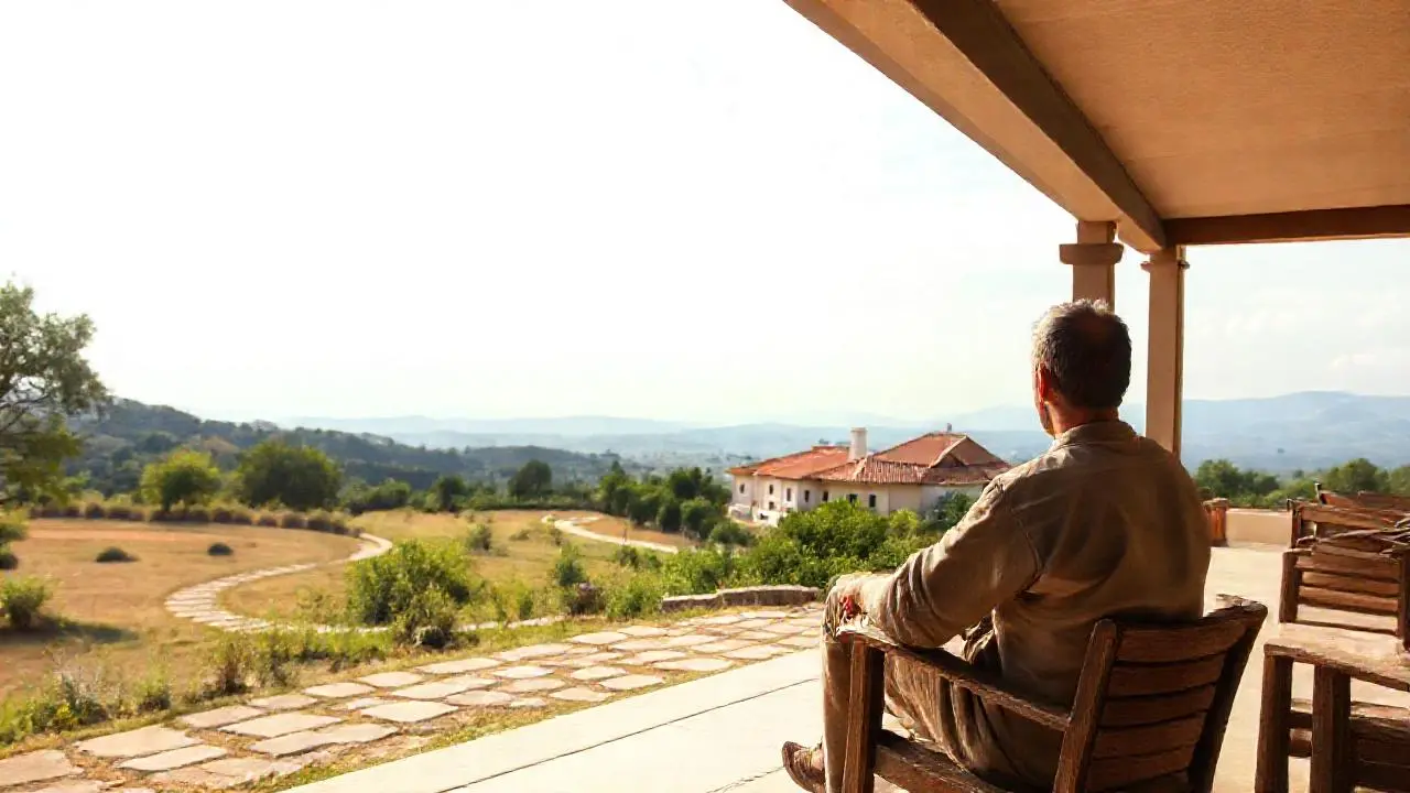 Paz visual en un paisaje sereno