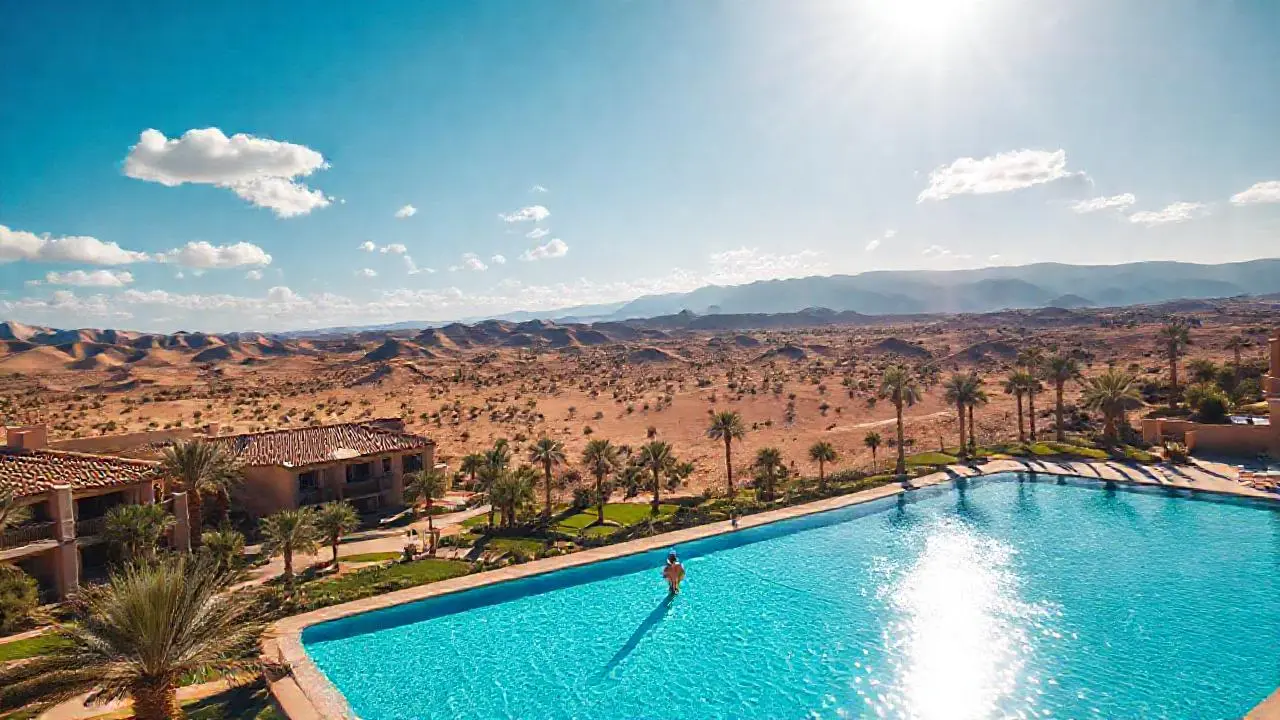 Paz y luz en un oasis desértico