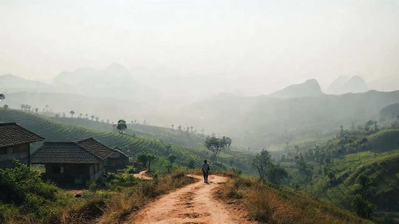 Paz rural, luz suave y paisajes amplios