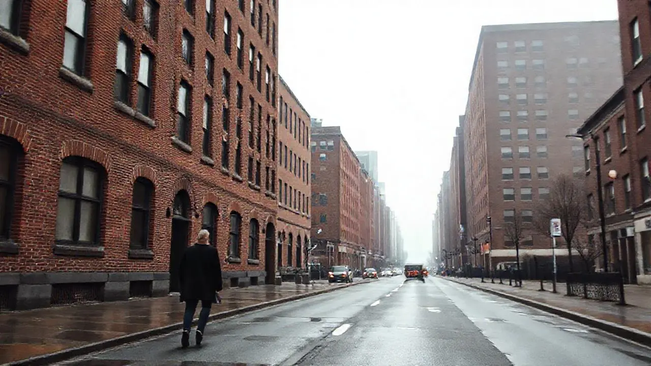 Calma urbana en tonos grises