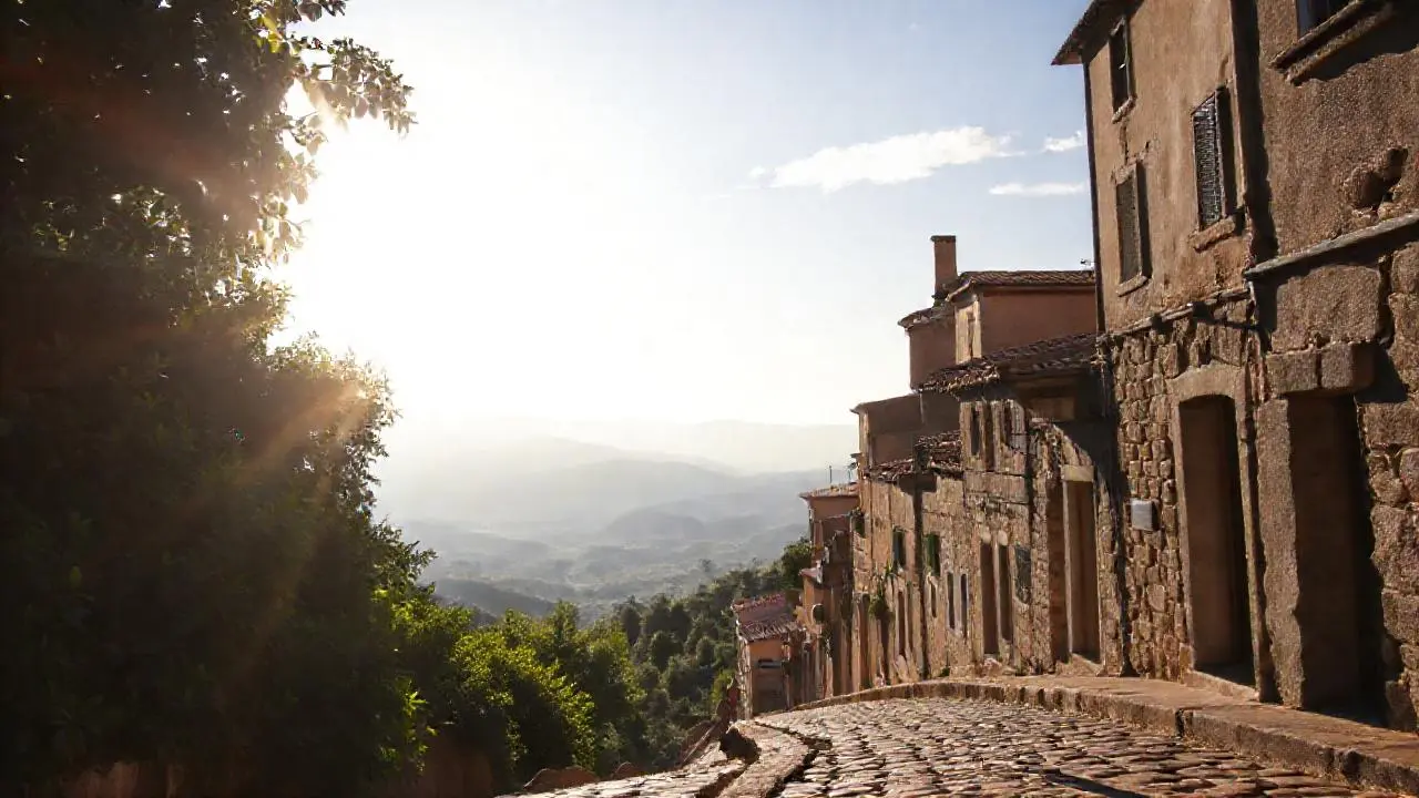 Paz rural, luz suave y soledad