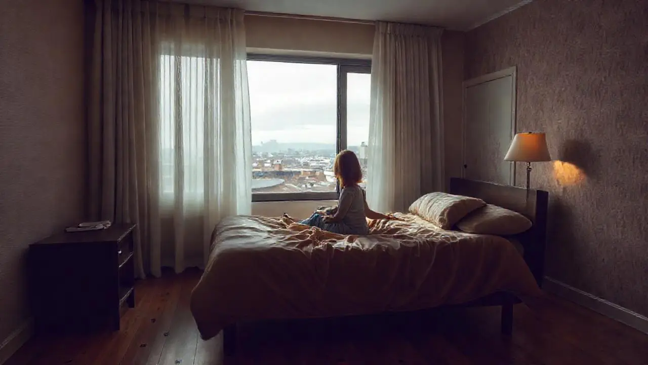 Tranquila habitación bañaada en luz suave