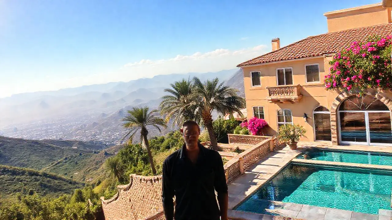 Escena soleada y relajante con vistas amplias