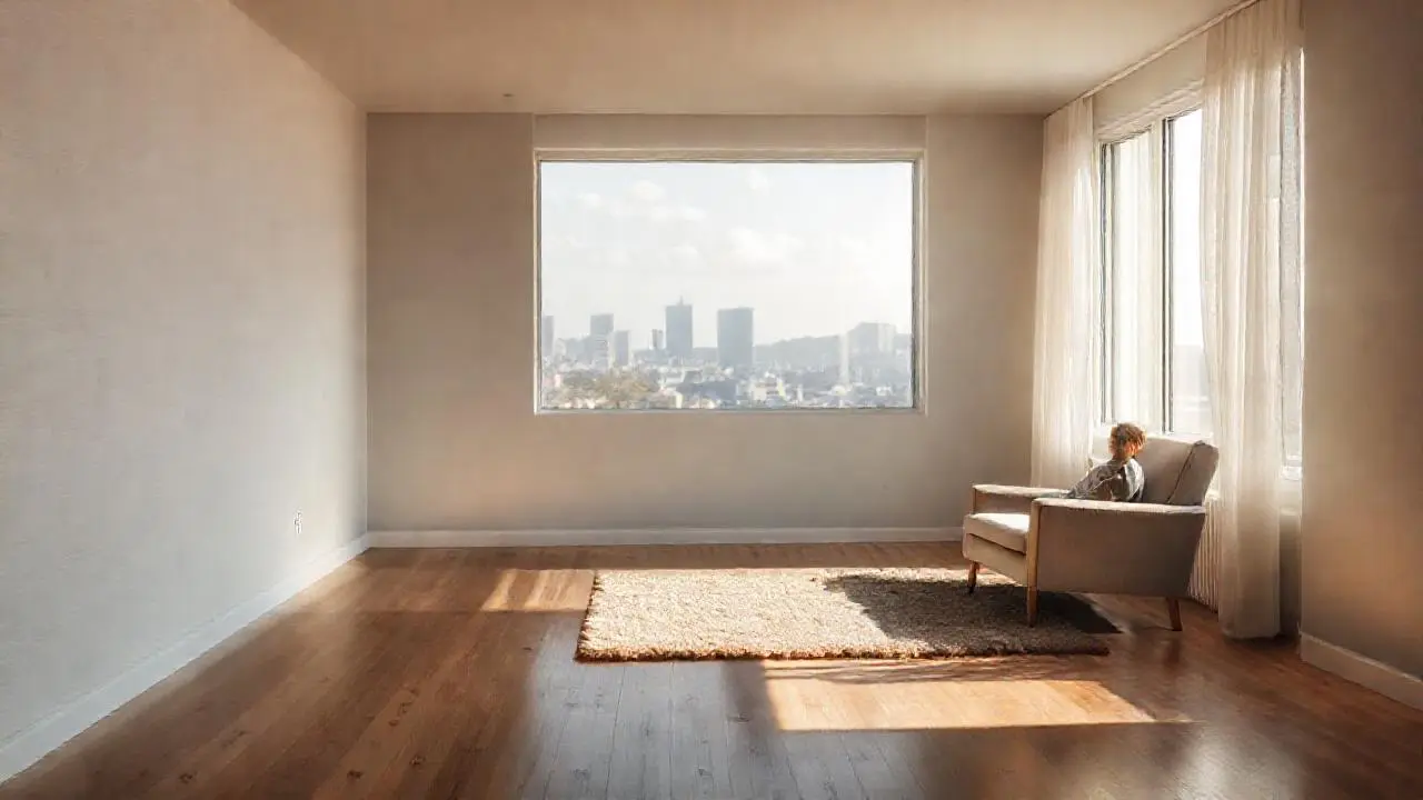Ambiente tranquilo, luz natural y espacio amplio