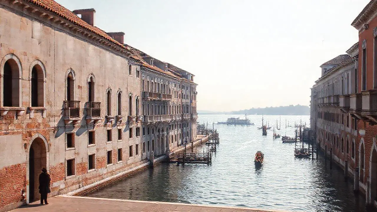 Serena belleza veneciana, luz y reflejos