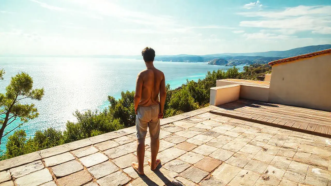 Escena natural serena y luminosa