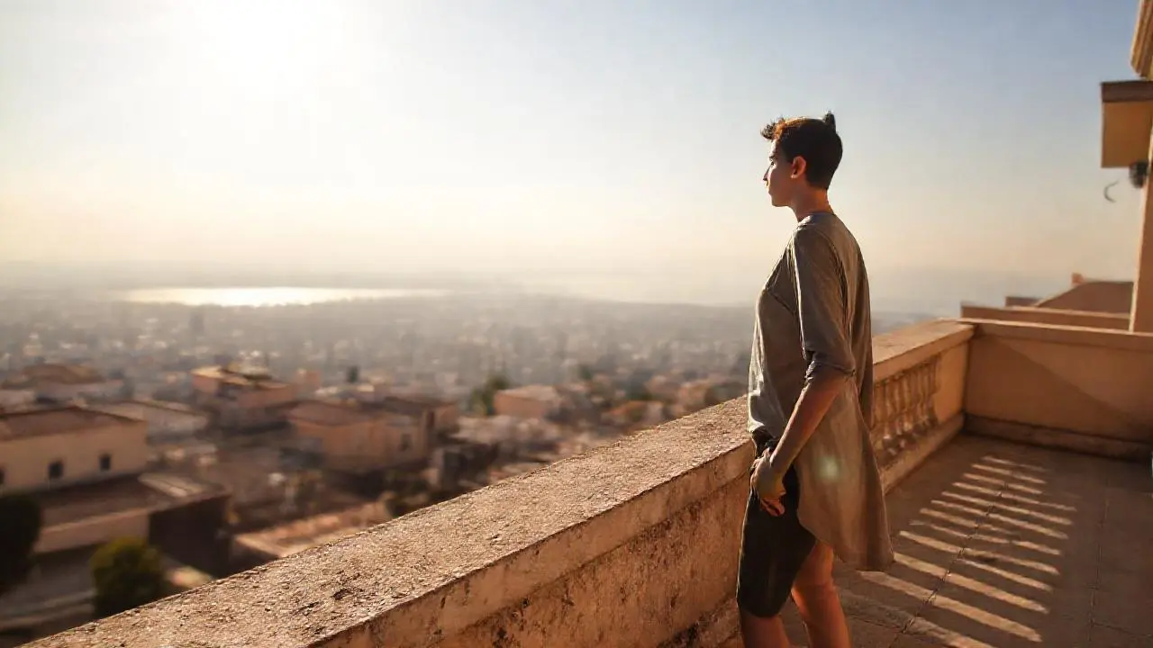 Escena urbana tranquila, suave y difusa