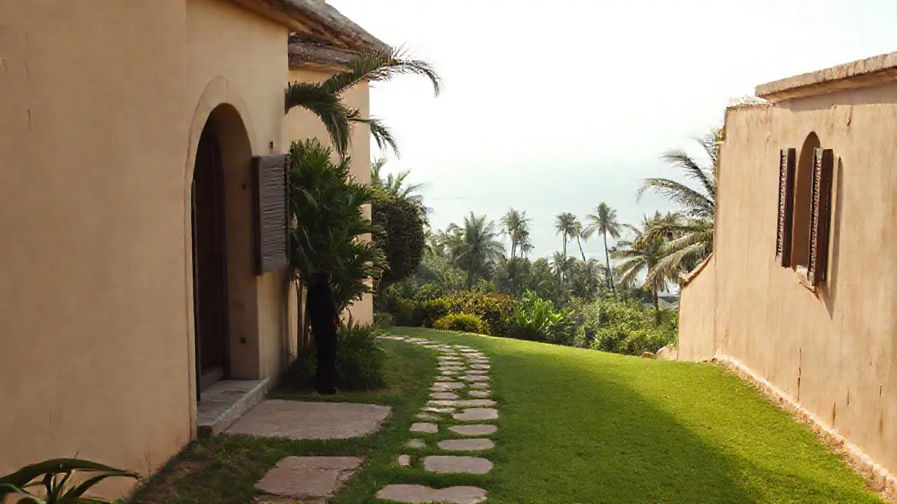 Tranquilidad tropical en cálida luz natural